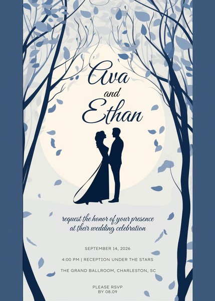 Aesthetic Wedding Invitation Template – Editable in Google Docs