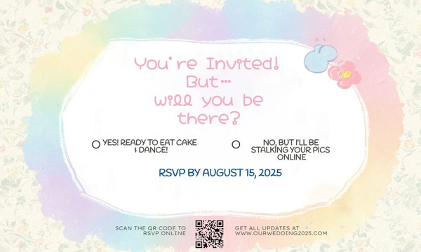 Free Cute Wedding RSVP Card Template – Google Docs