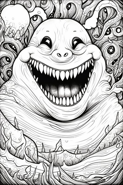 Free Printable Oogie Boogie Coloring Page - Nightmare Before Christmas