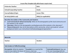 Student Lesson Plan and Rubric - Thumbnail