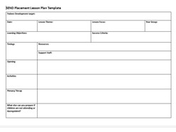 SEND Placement Lesson Plan - Thumbnail