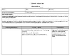 Common Lesson Plan - Thumbnail