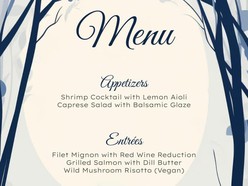 Aesthetic Wedding Menu - Thumbnail