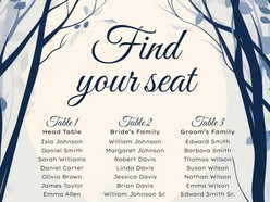 Aesthetic Wedding Seating Chart - Thumbnail