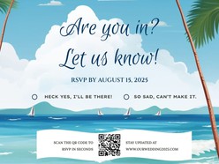 Beach-Themed Wedding RSVP - Thumbnail