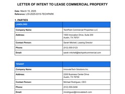 Commercial Real Estate LOI Template - Thumbnail