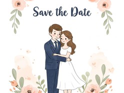 Cute Save the Date Template - Thumbnail