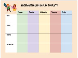 Preschool Kindergarten Lesson Plan - Thumbnail