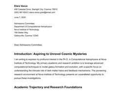 Graduate Letter of Intent Template template preview