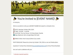 Modern Party RSVP Template - Thumbnail