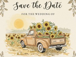 Rustic Save the Date Template - Thumbnail